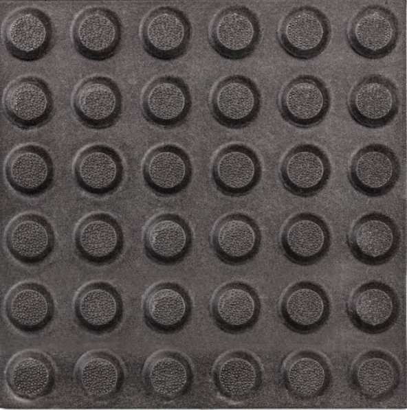 Керамогранит ANB110 30x30x15 Тактильный рект. (Керамический гранит) конус_чёрный-1